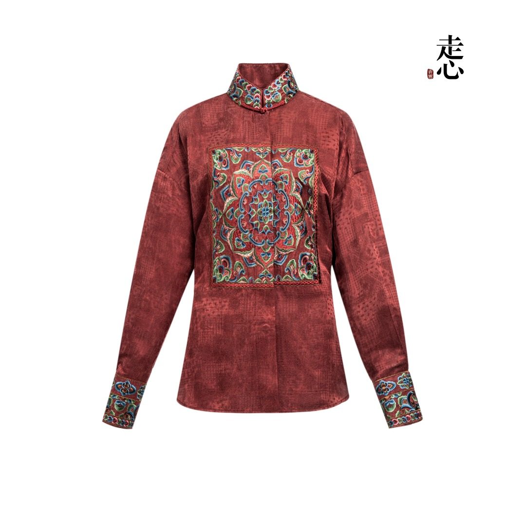 Intangible Cultural Heritage Silk Shirt -25ZW150F