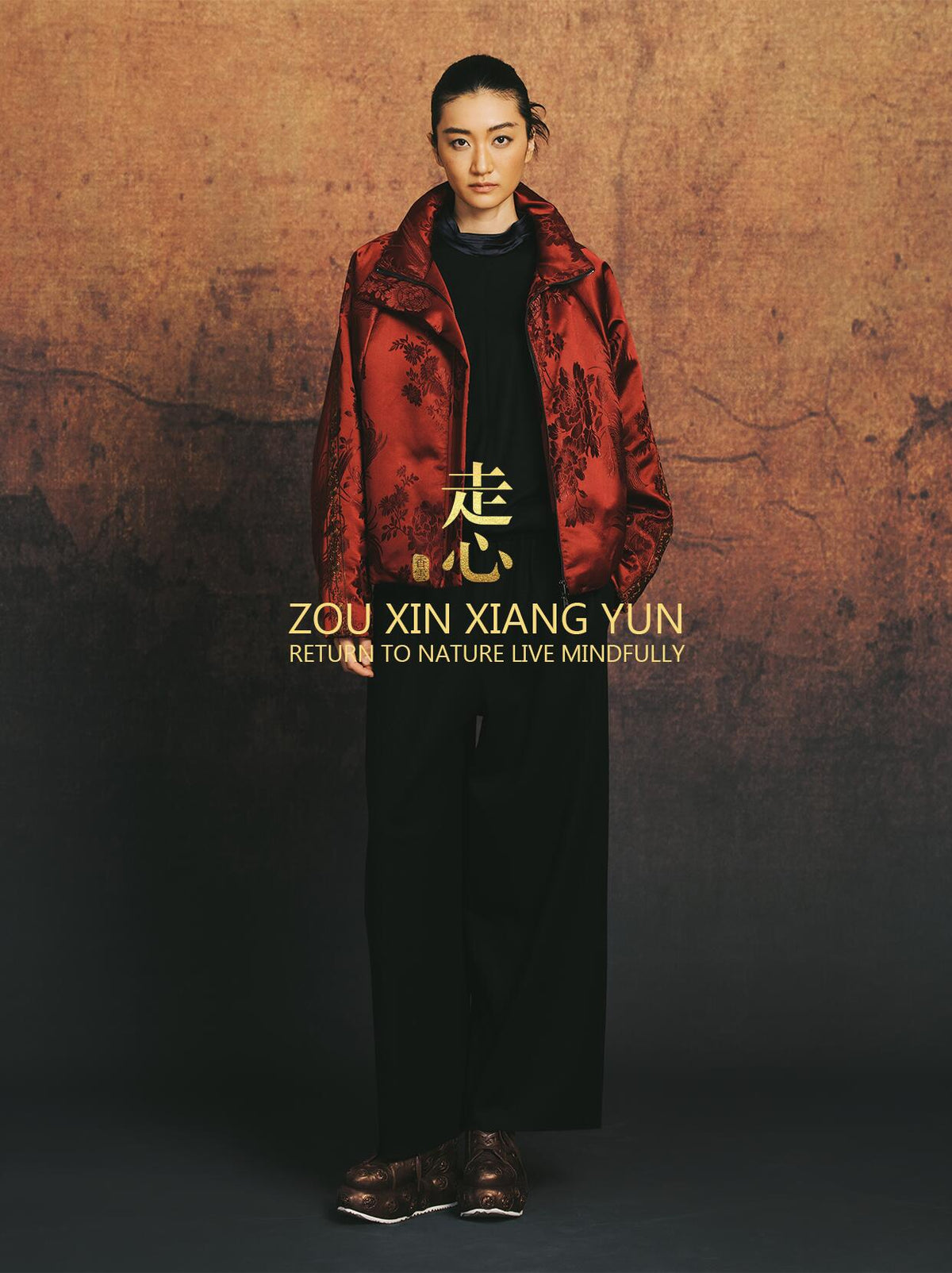 Luxury Red Enamel Silk Down Puffer Jacket-25ZX9256