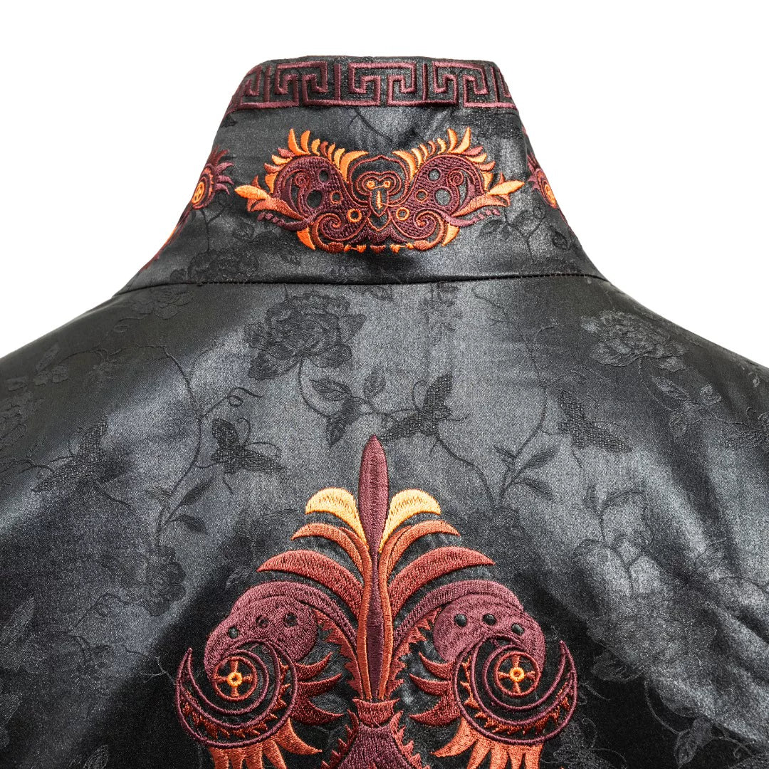 Luxury Kasaya Silk Robe Butterfly Coat-25ZWT5993