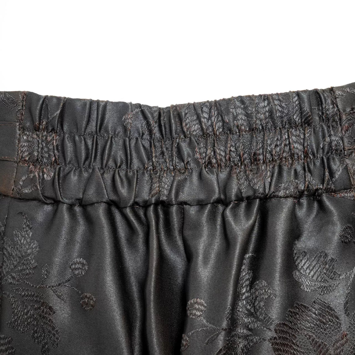 Luxury Gambiered Silk Pleated Harem Pants-25Z24101