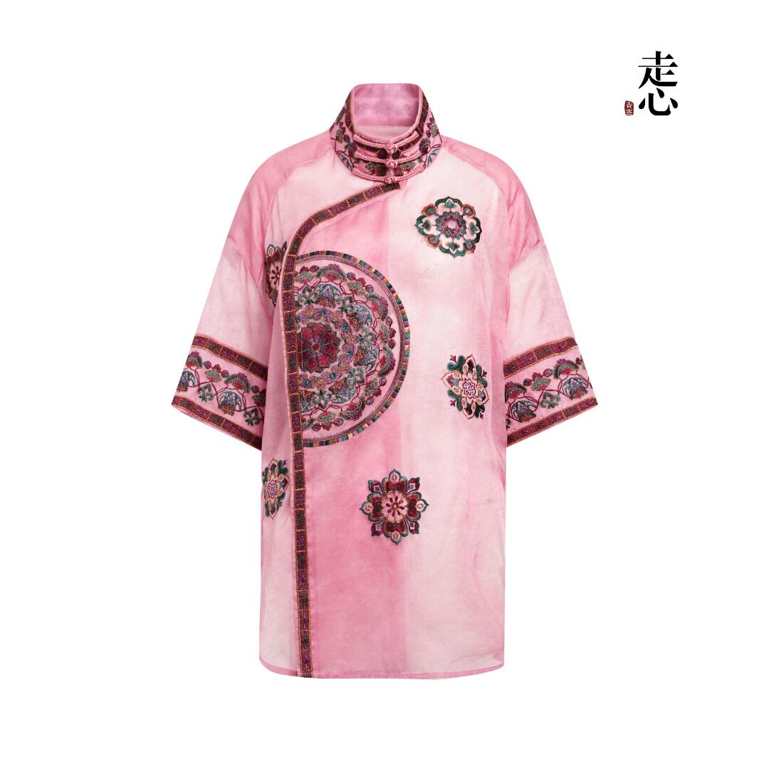 Luxury Baoxiang Motif Organza Jacket-26ZW58F