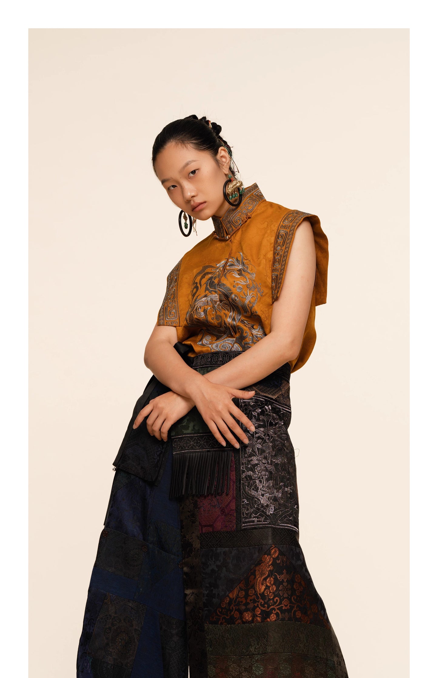 Goldwork Embroidered Shirt Vest – 25ZW69F