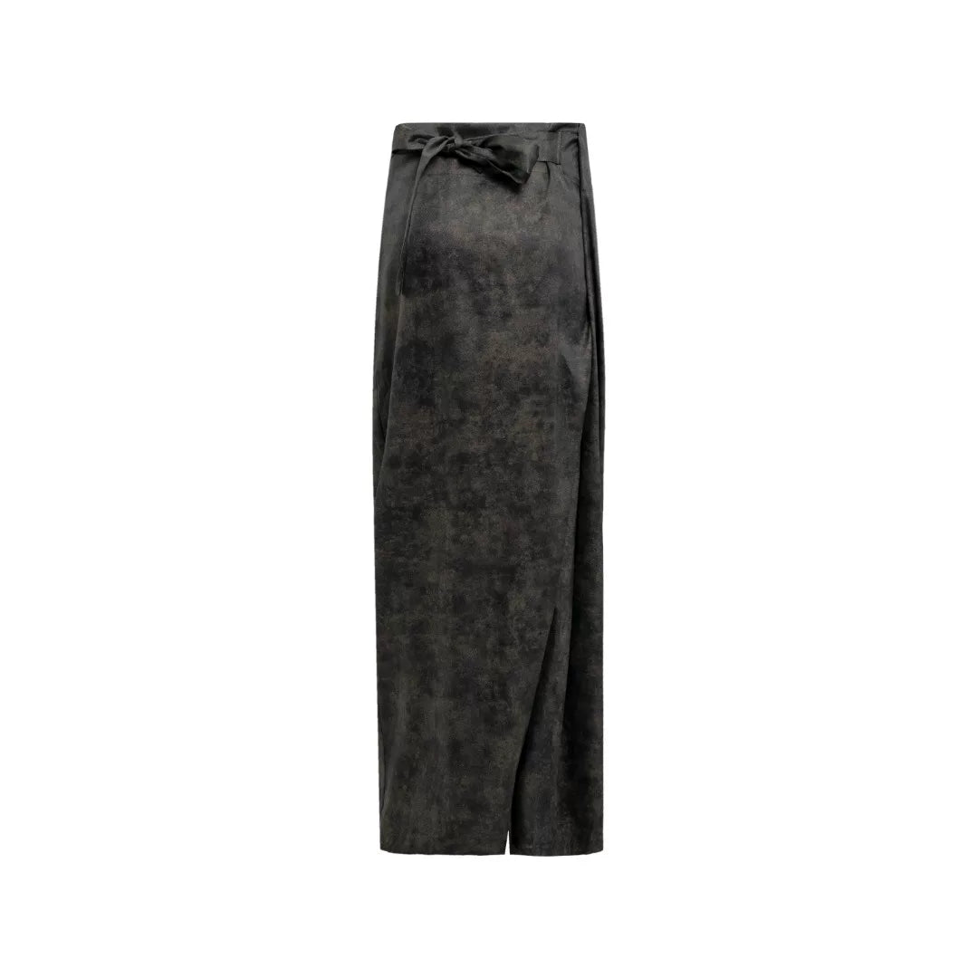 Luxury Bronze Gilded Silk Wrap Pants-26Z2Y211259