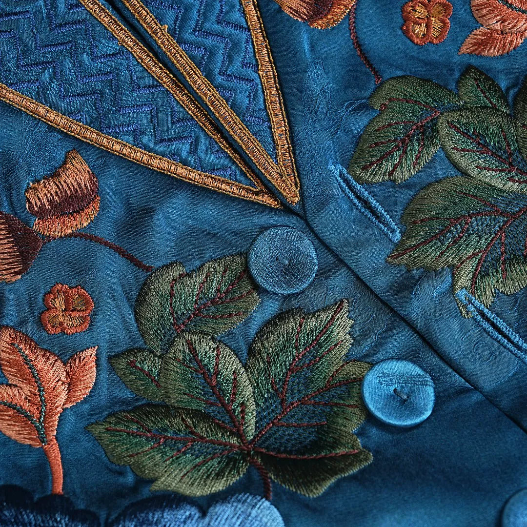 Luxury Blue Phoenix Deconstructed Jacket-26ZWT6898