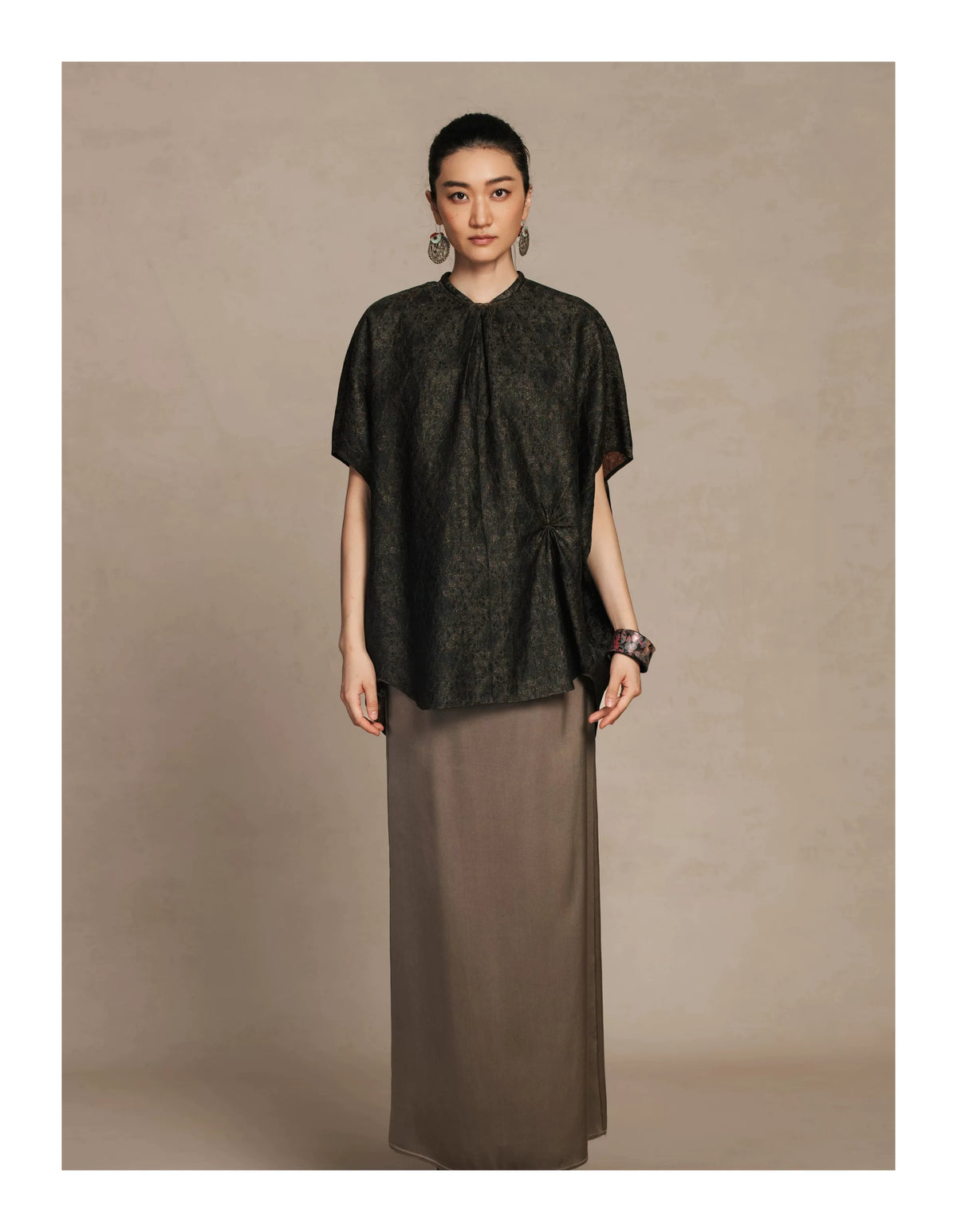 Luxury 60 Momme Heavy Silk Maxi Skirt- 26Z26214729
