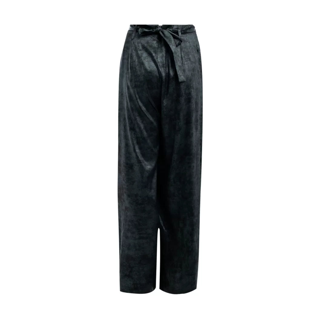 Luxury Bronze Gilded Silk Wrap Pants-26Z2Y211259