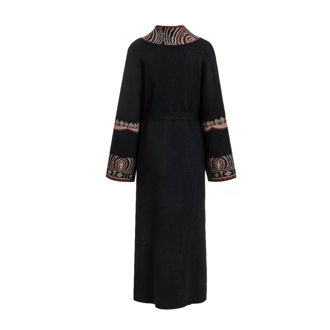 Luxury 1200g Beasts Cashmere Robe Coat-24ZZX2408