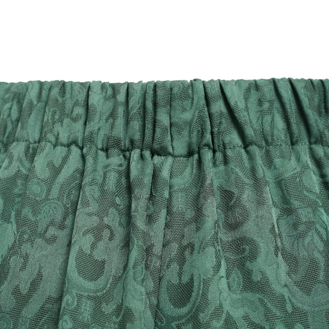 Luxury Five Stars Gambiered Silk Wide-Leg Palazzo Pants-26Z26211739