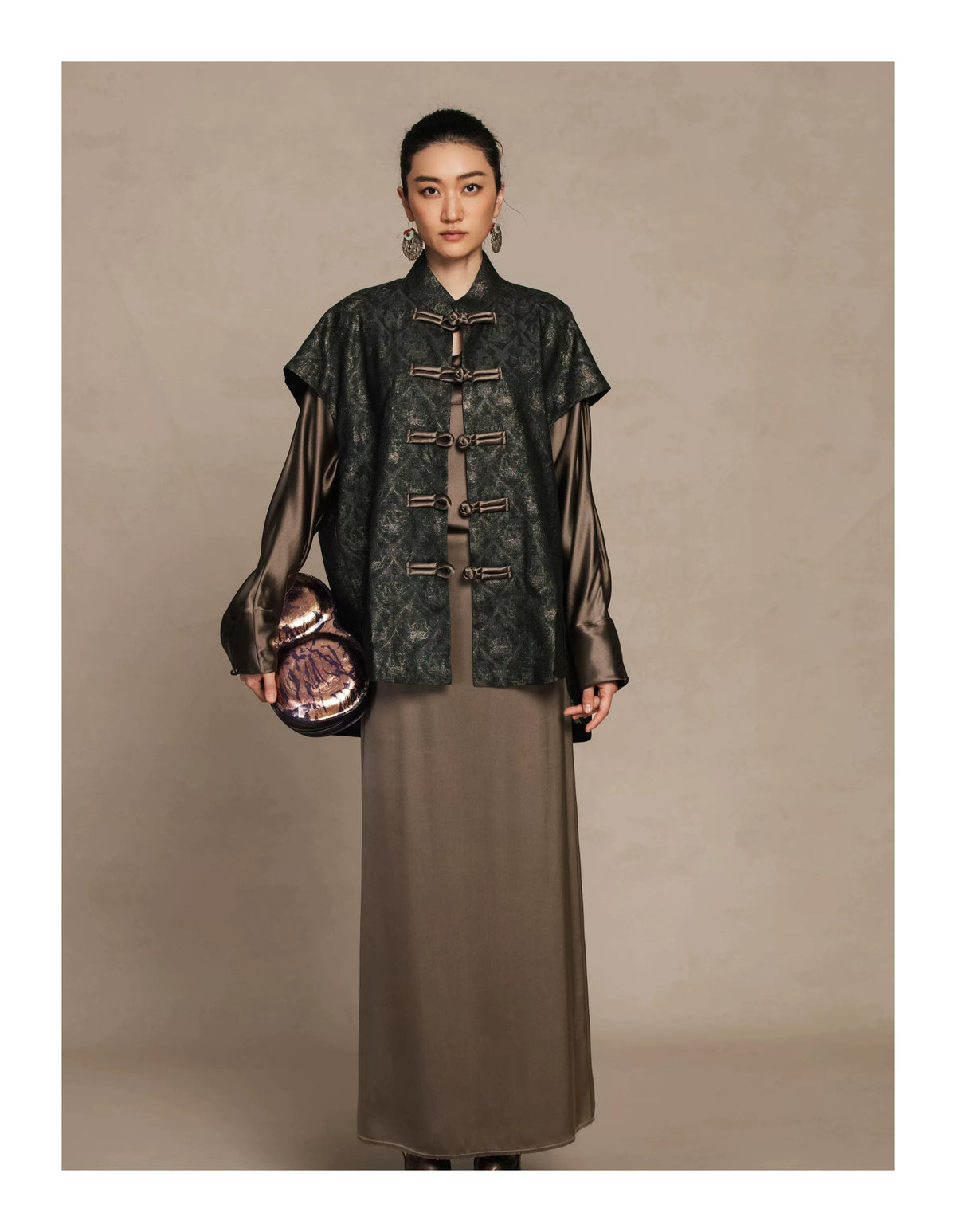 Luxury 60 Momme Heavy Silk Maxi Skirt- 26Z26214729