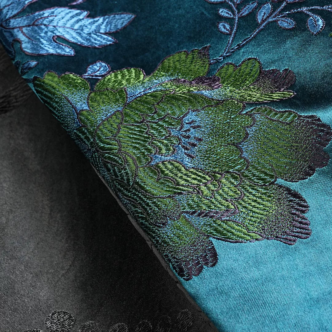 Luxury Black Luoyue Silk Kimono Jacket-26Z138M