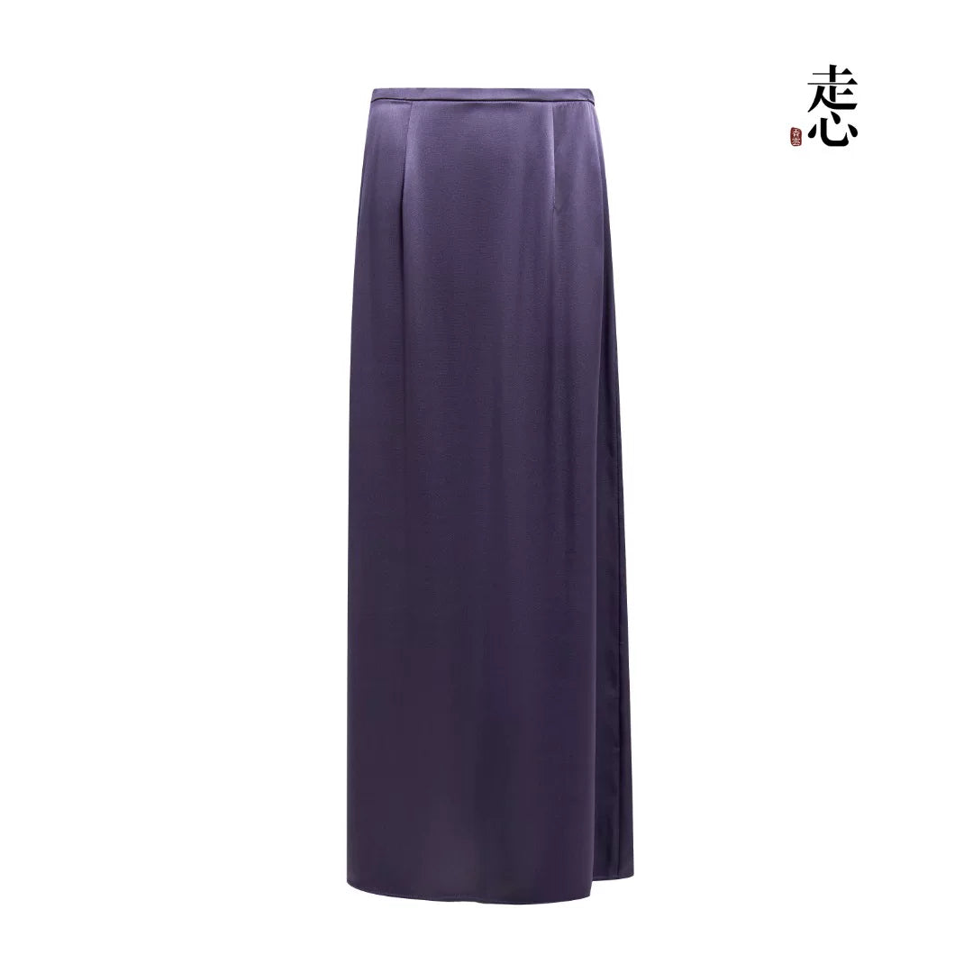 Luxury 60 Momme Heavy Silk Maxi Skirt- 26Z26214729