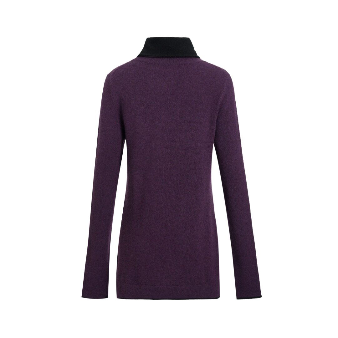 Luxury Pure Cashmere Turtleneck Base Layer-24ZAD0947-ZX