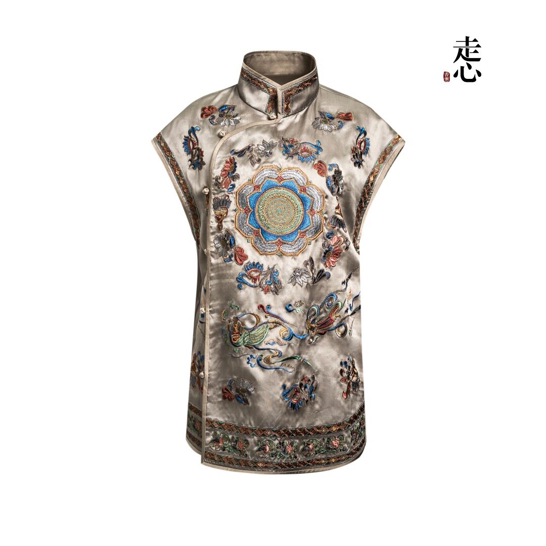 Luxury Silk Vest Dunhuang Lotus Caisson-26ZCS6297