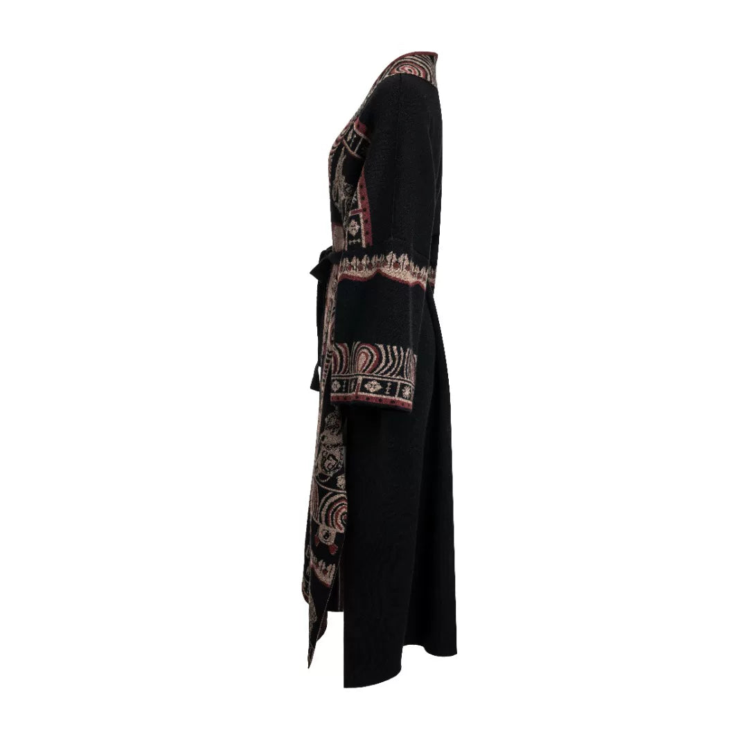 Luxury 1200g Beasts Cashmere Robe Coat-24ZZX2408