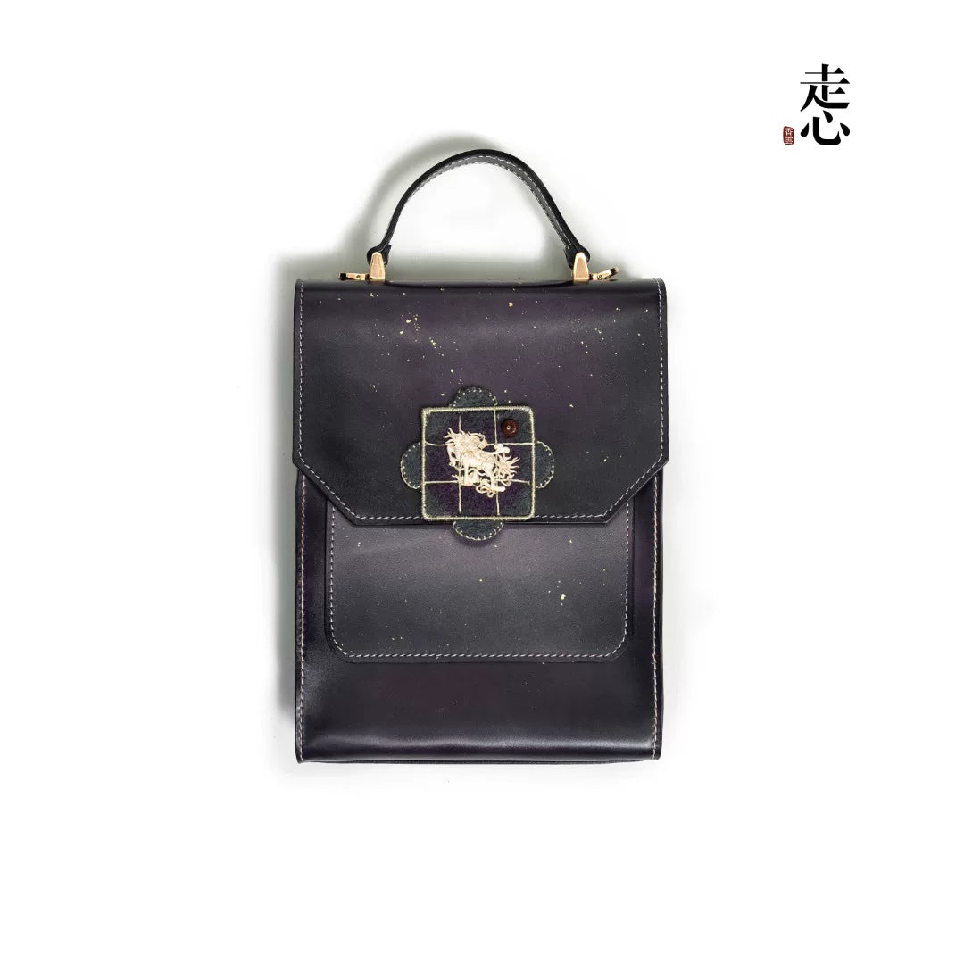 Luxury Peacock Gradient Leather Bag-25ZZZ427
