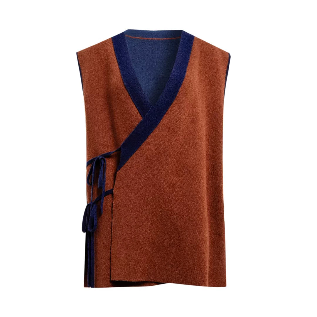 Luxury 460g Pure Cashmere Wrap Vest-26ZX2601