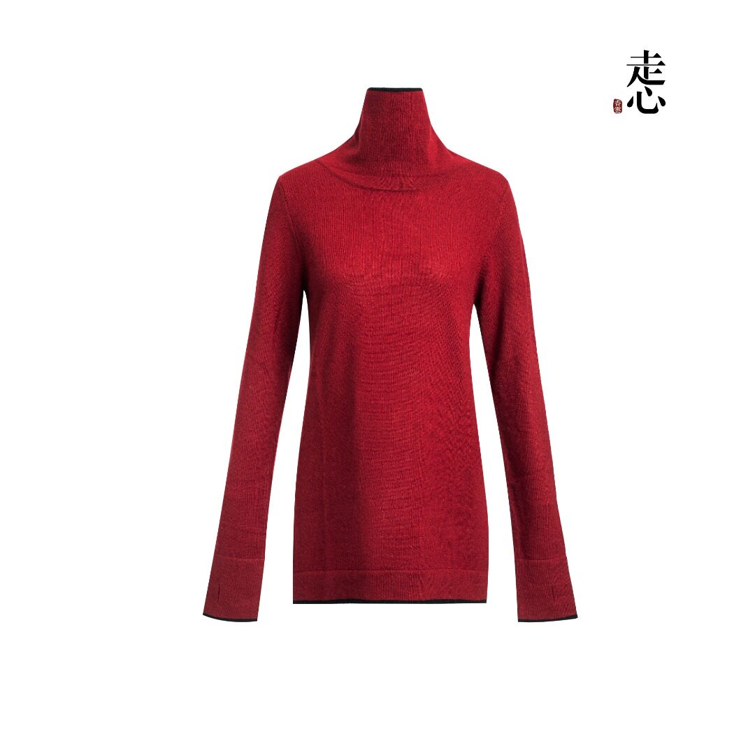 Luxury Pure Cashmere Turtleneck Base Layer-24ZAD0947-ZX