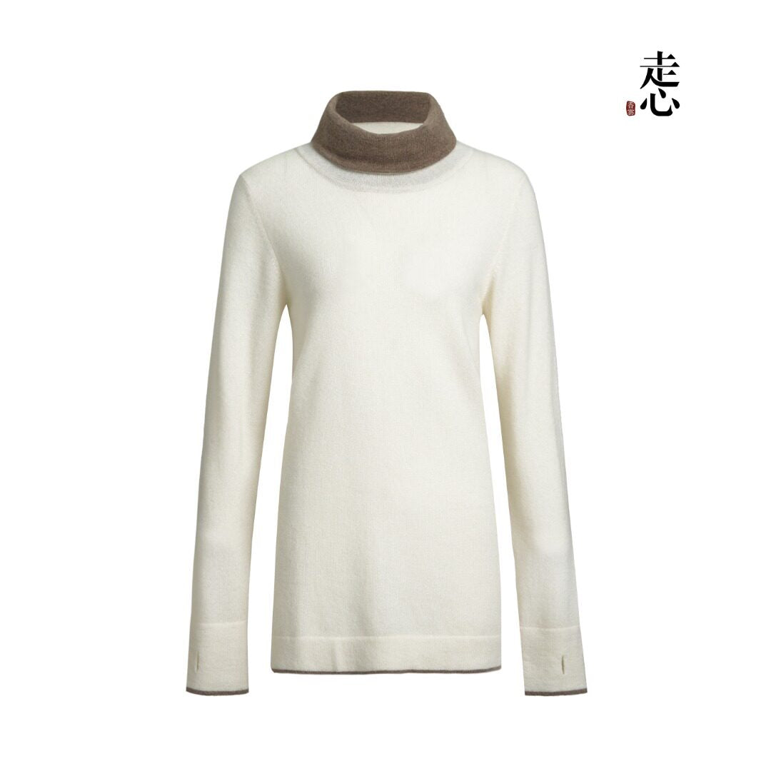 Luxury Pure Cashmere Turtleneck Base Layer-24ZAD0947-ZX