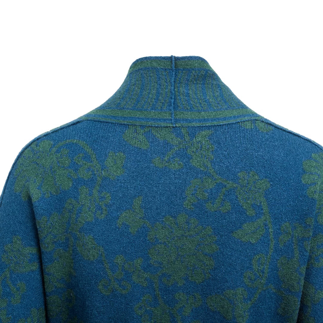 Luxury 1175g Red Lotus Cashmere Robe Coat-25ZX2525-1