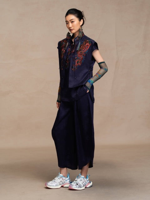 Luxury Silk Balloon Pants - Deconstructed Tulip Trousers-26ZW61F