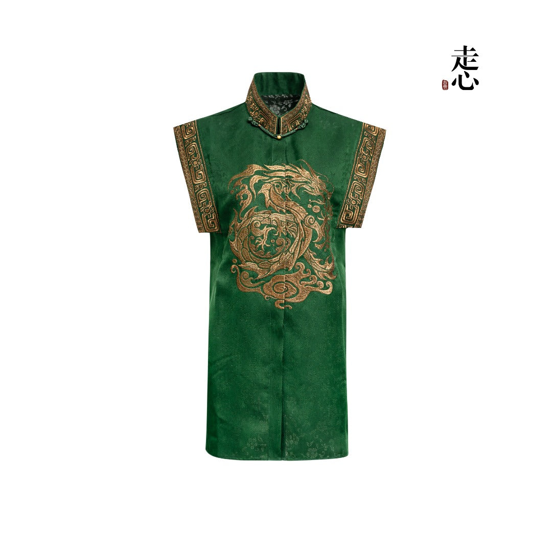 Goldwork Embroidered Shirt Vest – 25ZW69F