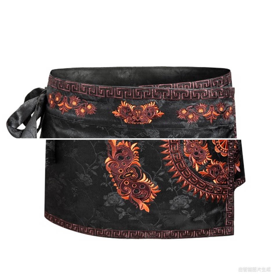 Luxury Silk Wrap Skirt Butterfly Mother-25ZDQ6072