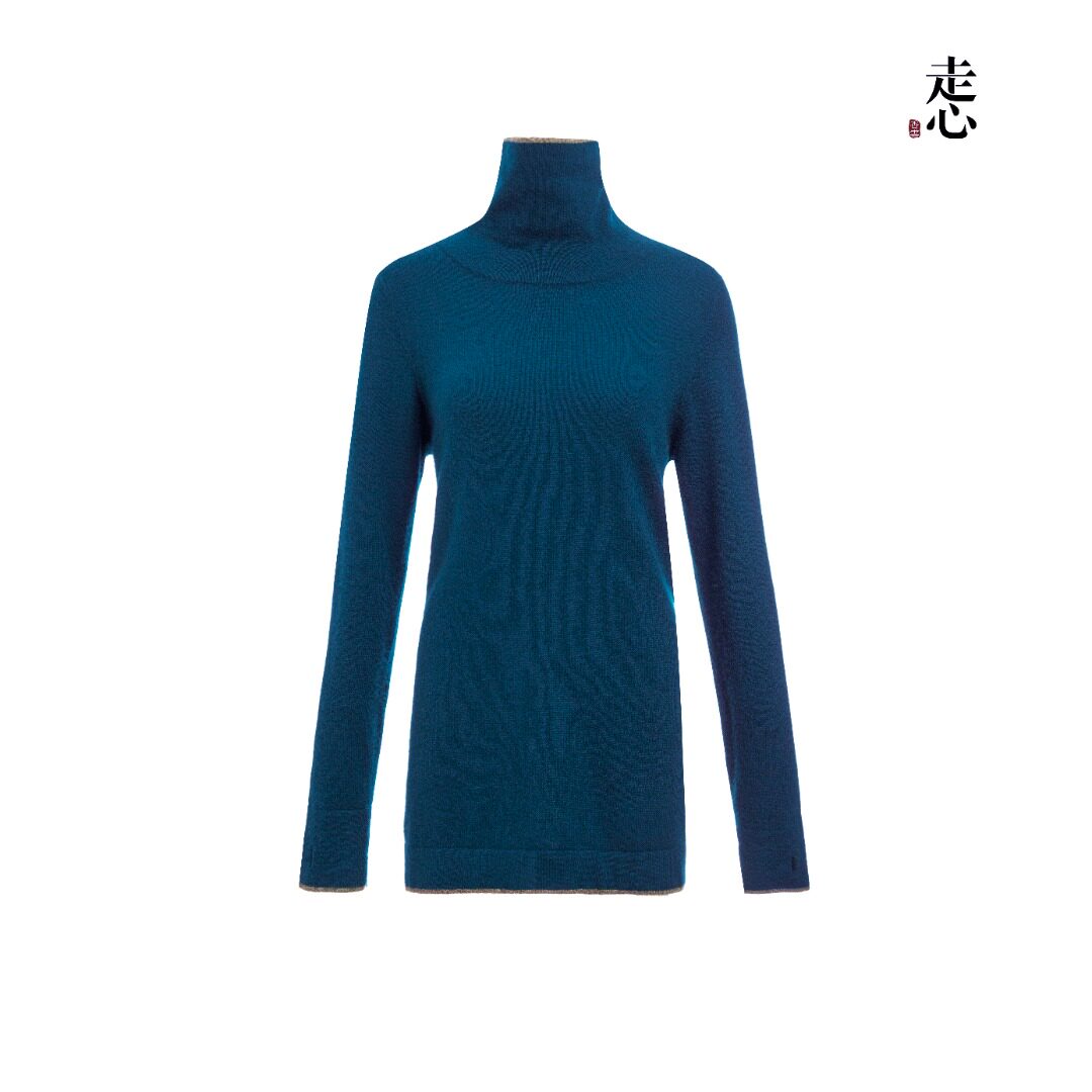 Luxury Pure Cashmere Turtleneck Base Layer-24ZAD0947-ZX