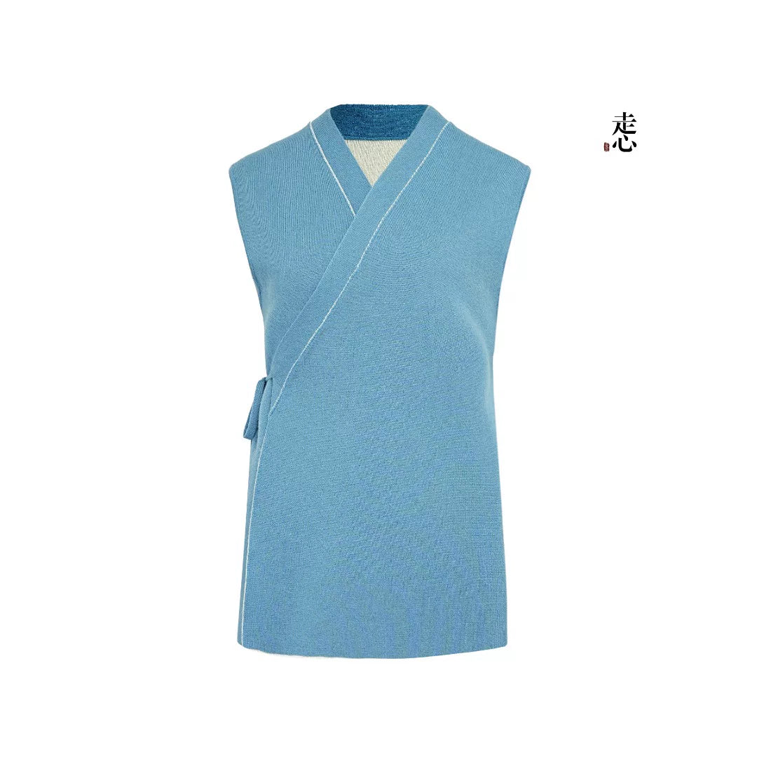 Luxury 460g Pure Cashmere Wrap Vest-26ZX2601