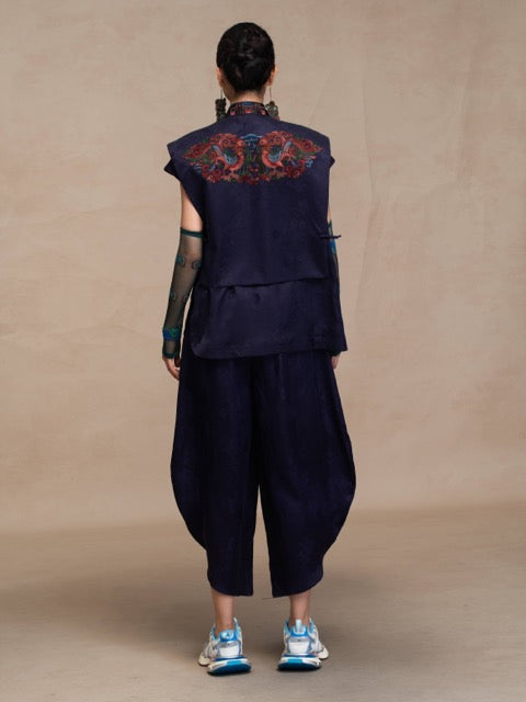 Luxury Silk Balloon Pants - Deconstructed Tulip Trousers-26ZW61F
