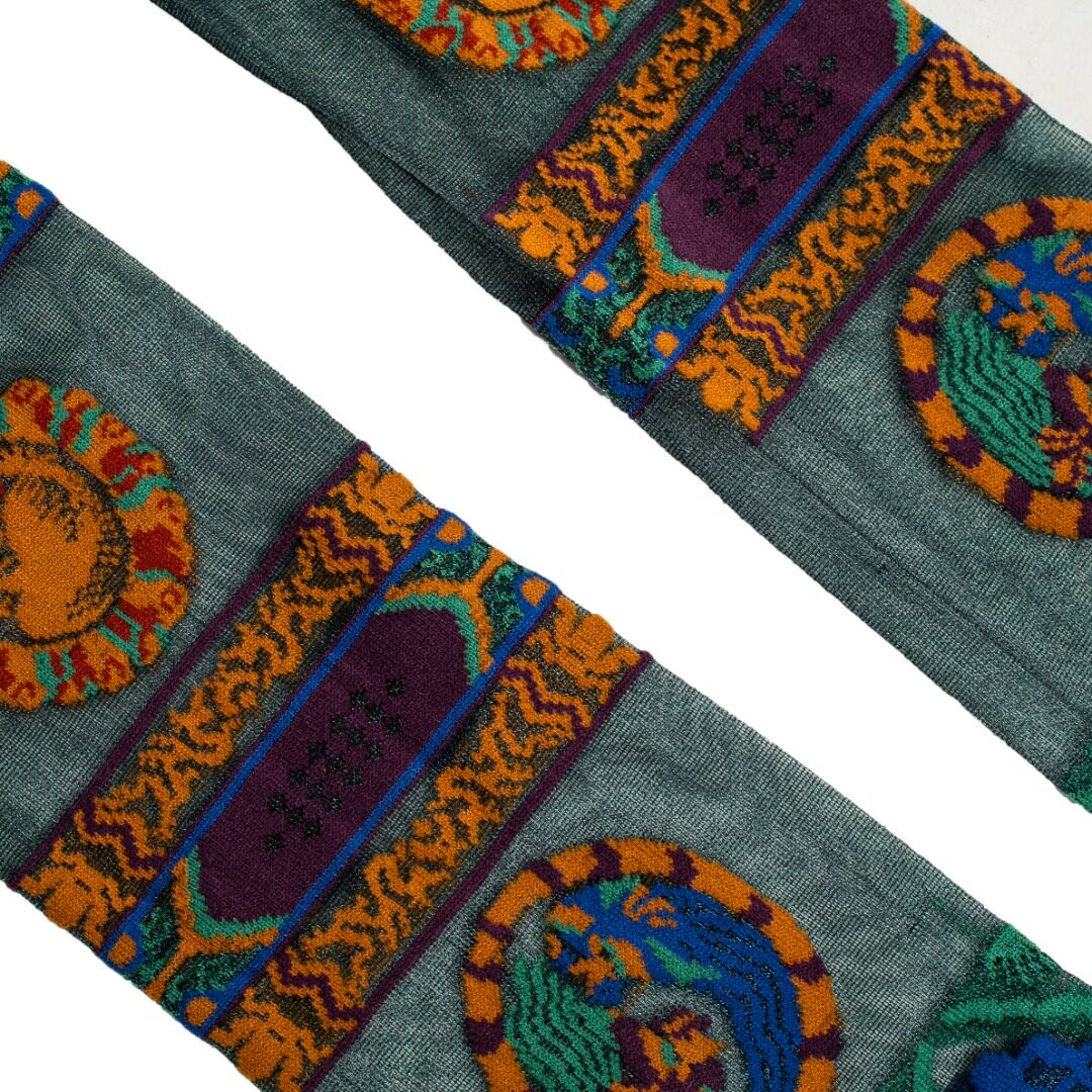 Forbidden City Silk Sun Sleeves Luxury Artisan Arm Warmers-26Z0401