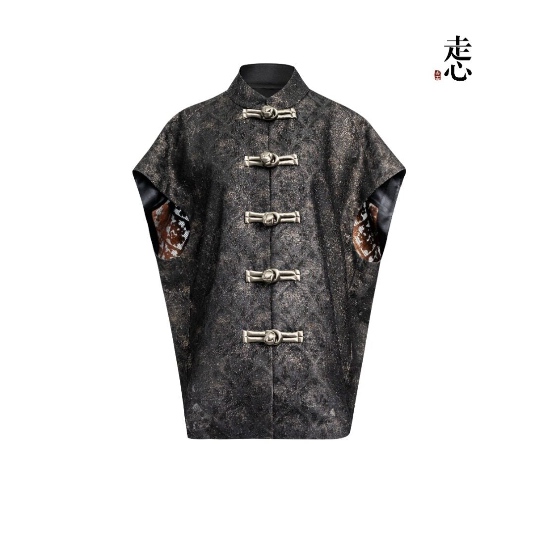Luxury Four-End Gauze Silk Vest-25Z26116109