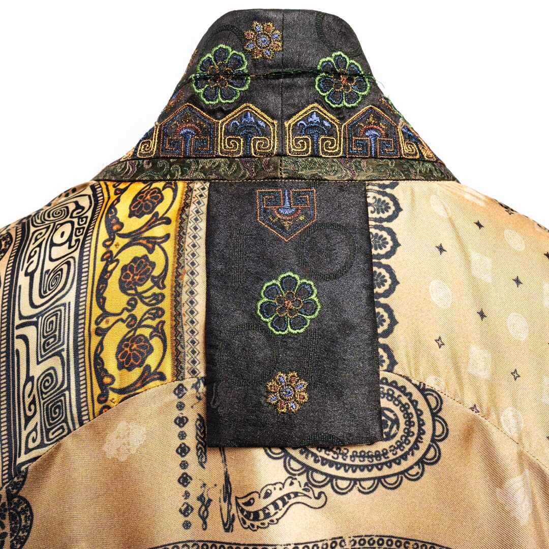 Luxury Guge Motif Silk Wrap Jacket-25Z07806