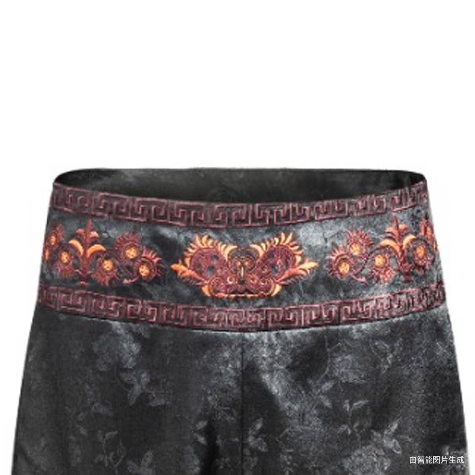 Luxury Silk Harem Pants Butterfly Mother-25ZKZ5995