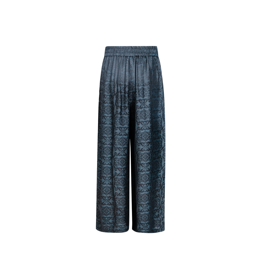 Relaxed Silk Trousers--25ZW104F