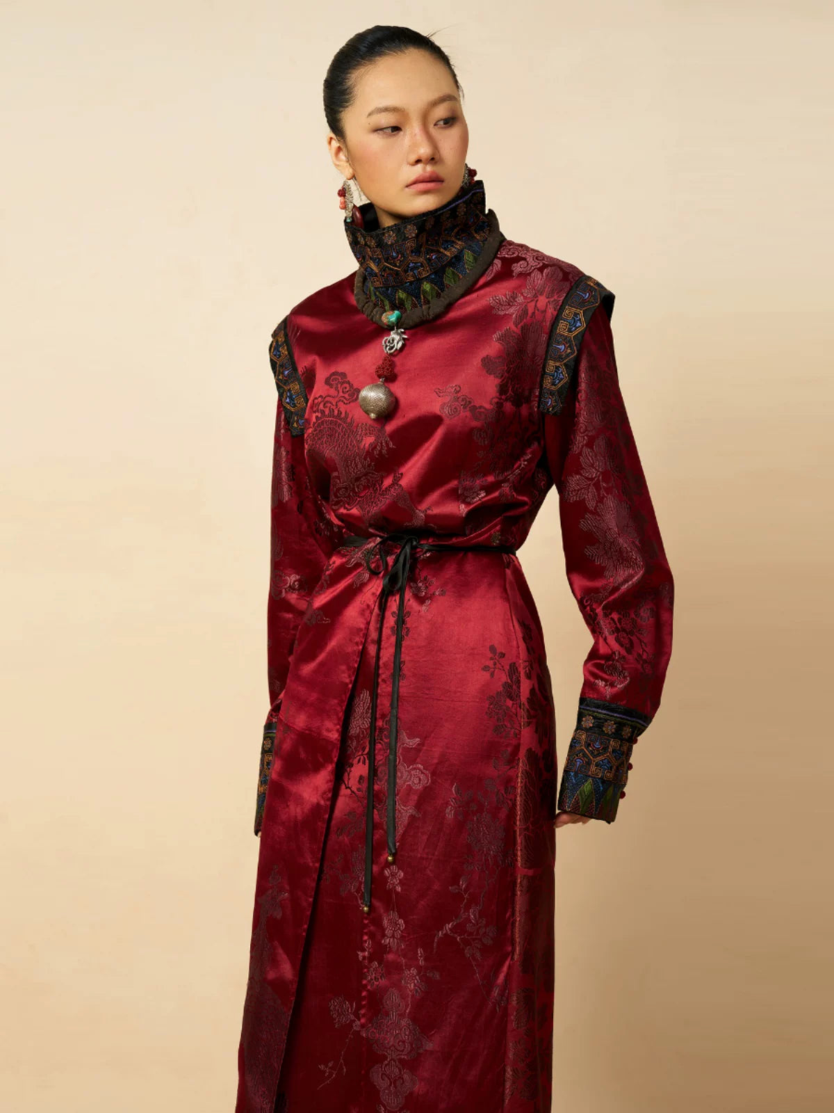 Luxury Guge Kingdom Silk Tibetan Dress- 24Z50001
