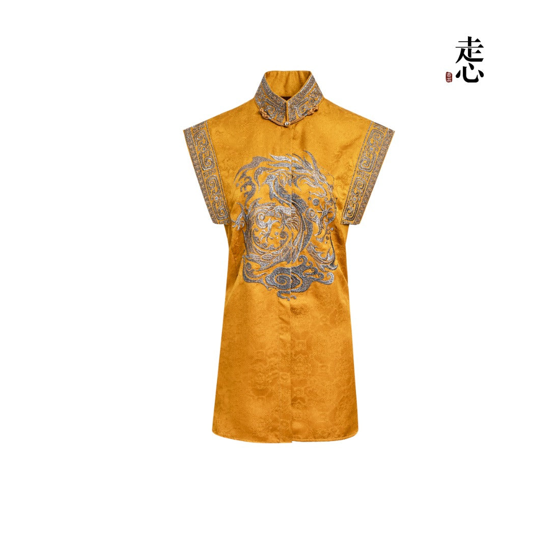 Goldwork Embroidered Shirt Vest – 25ZW69F