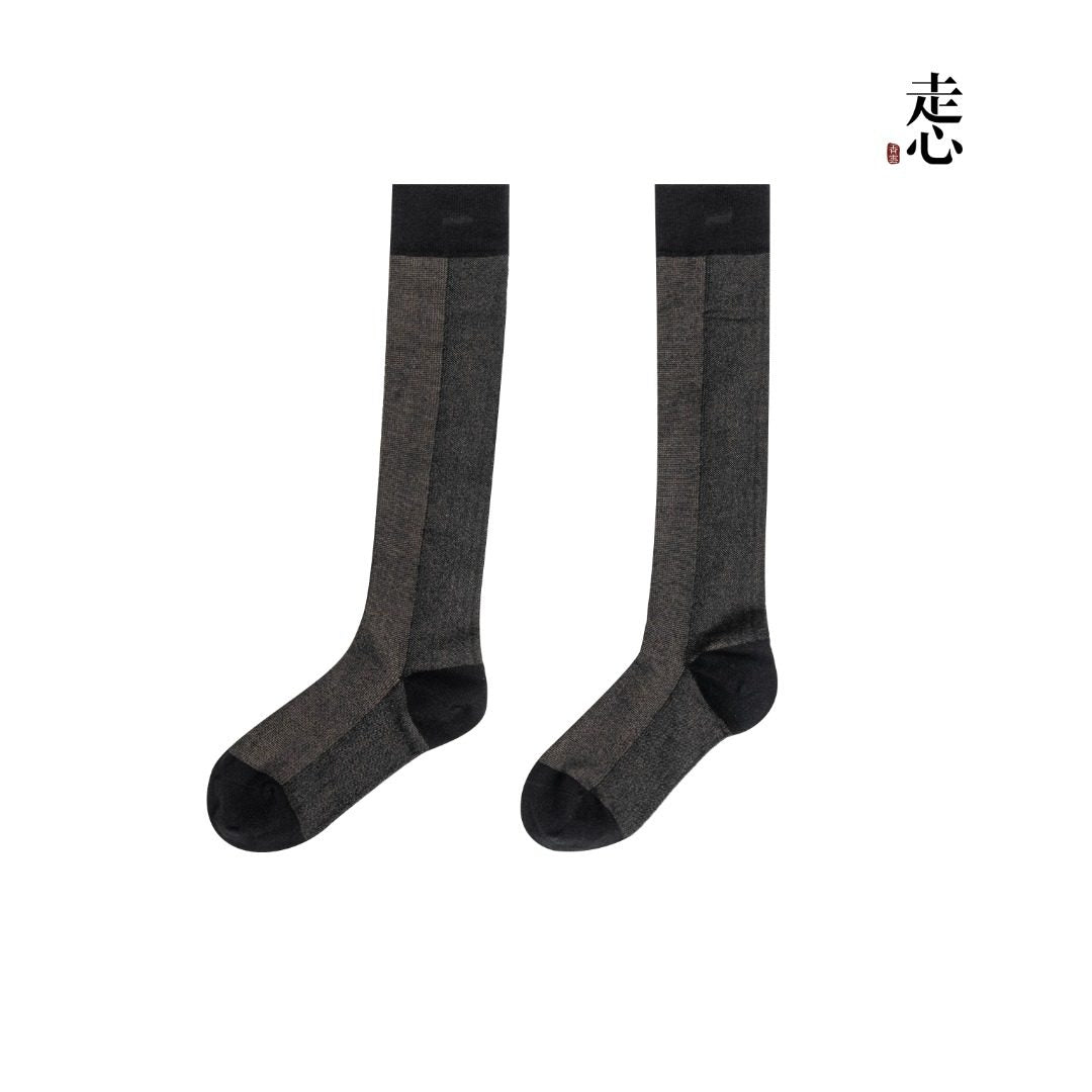 Classic Black Crew Socks｜Unisex Cotton Everyday Socks