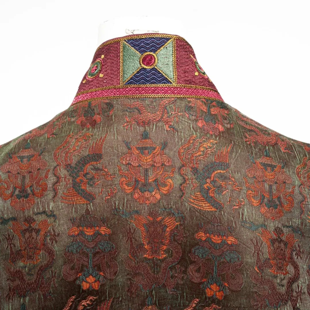Luxury Dunhuang Silk Waistcoat Vest- 25ZMJ5953
