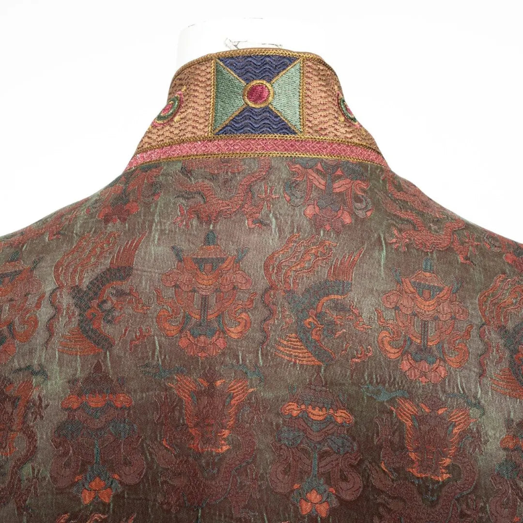 Luxury Dunhuang Silk Waistcoat Vest- 25ZMJ5953