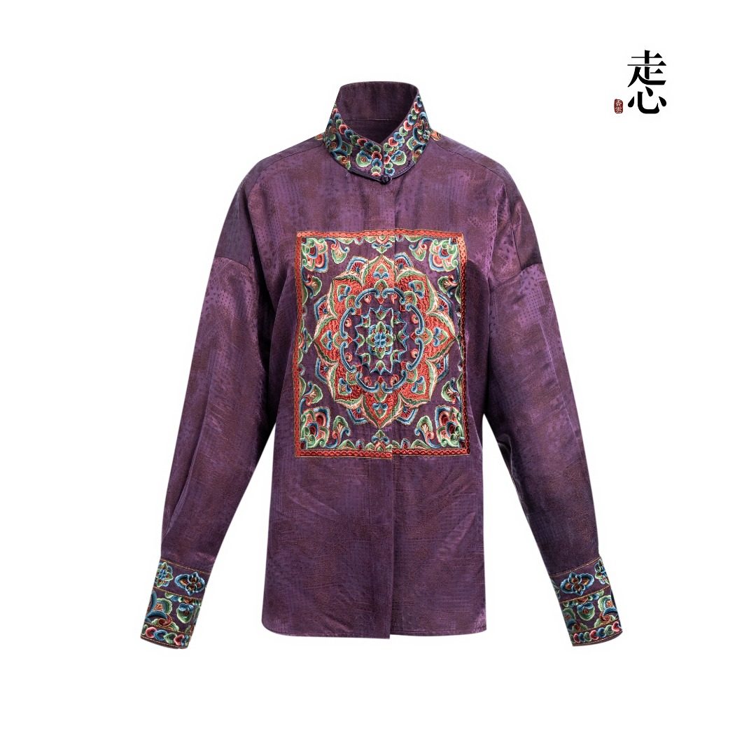 Intangible Cultural Heritage Silk Shirt -25ZW150F