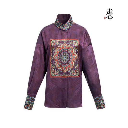 Intangible Cultural Heritage Silk Shirt -25ZW150F
