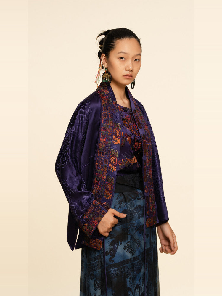 Luxury Tussah Silk Kimono Wrap 25Z15406