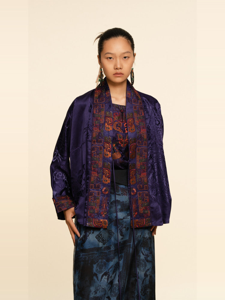 Luxury Tussah Silk Kimono Wrap 25Z15406