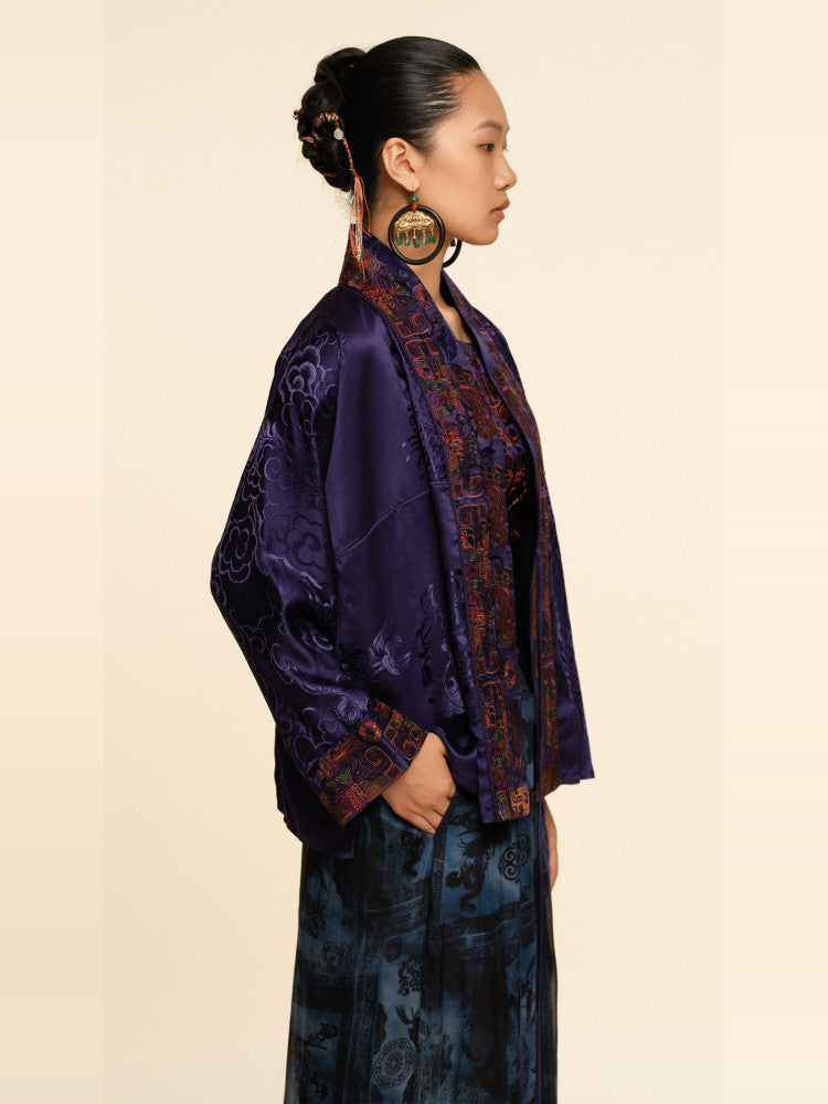 Luxury Tussah Silk Kimono Wrap 25Z15406