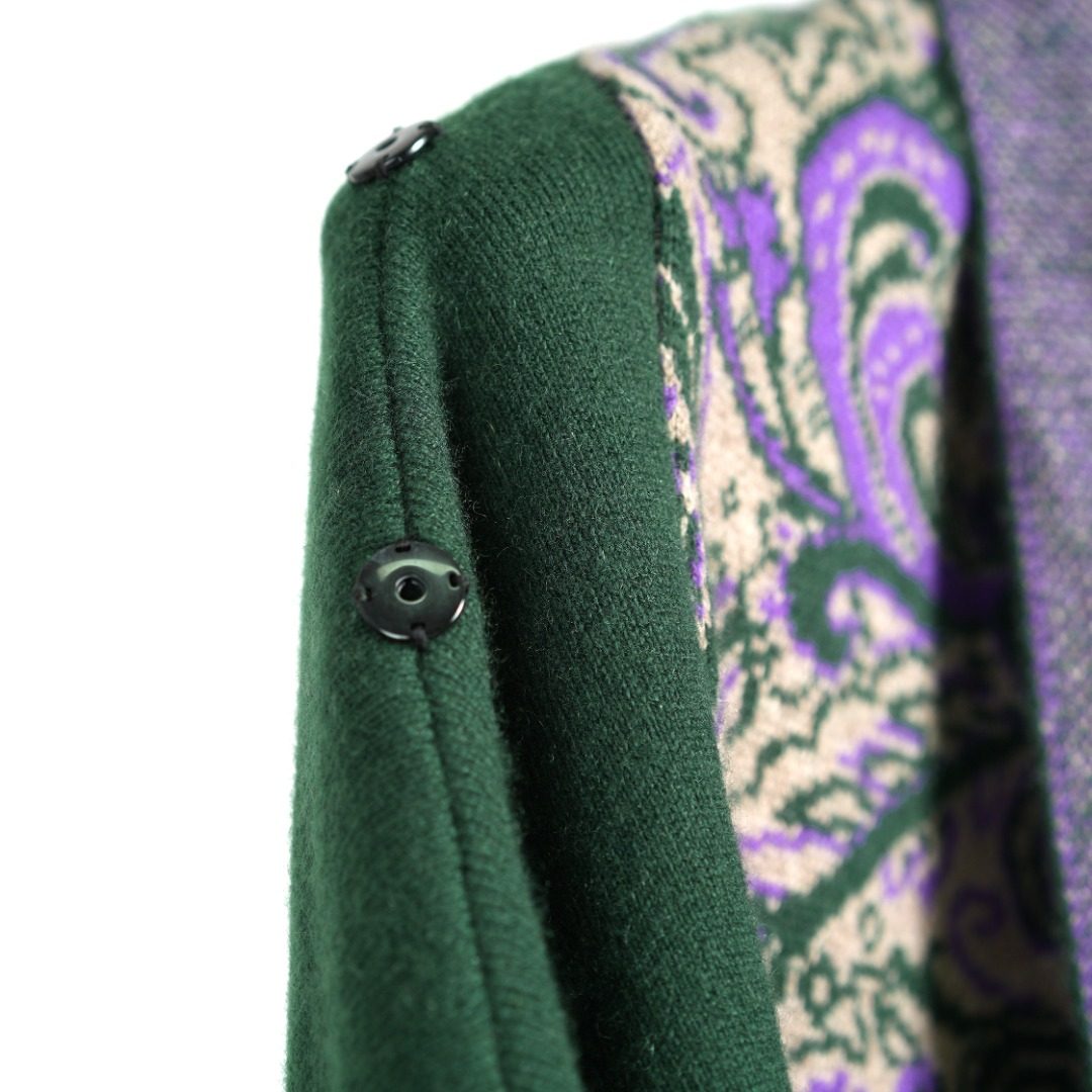 Oriental Chinese Motif Cashmere Cardigan – Soft Luxury Knit Sweater