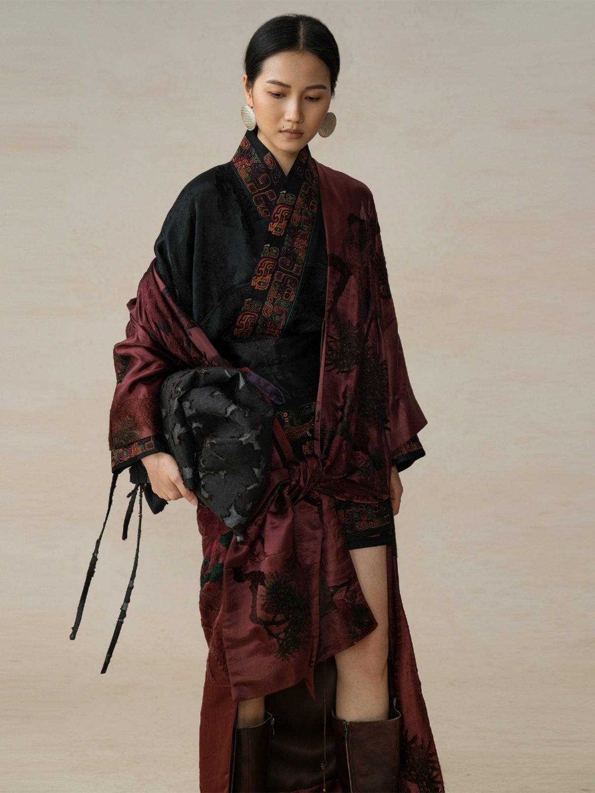 Luxury Tussah Silk Kimono Wrap 25Z15406