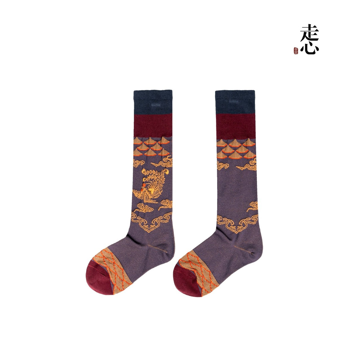 “Year of Abundance” Fish Pattern Crew Socks｜Chinese Lucky Symbol Cotton Socks