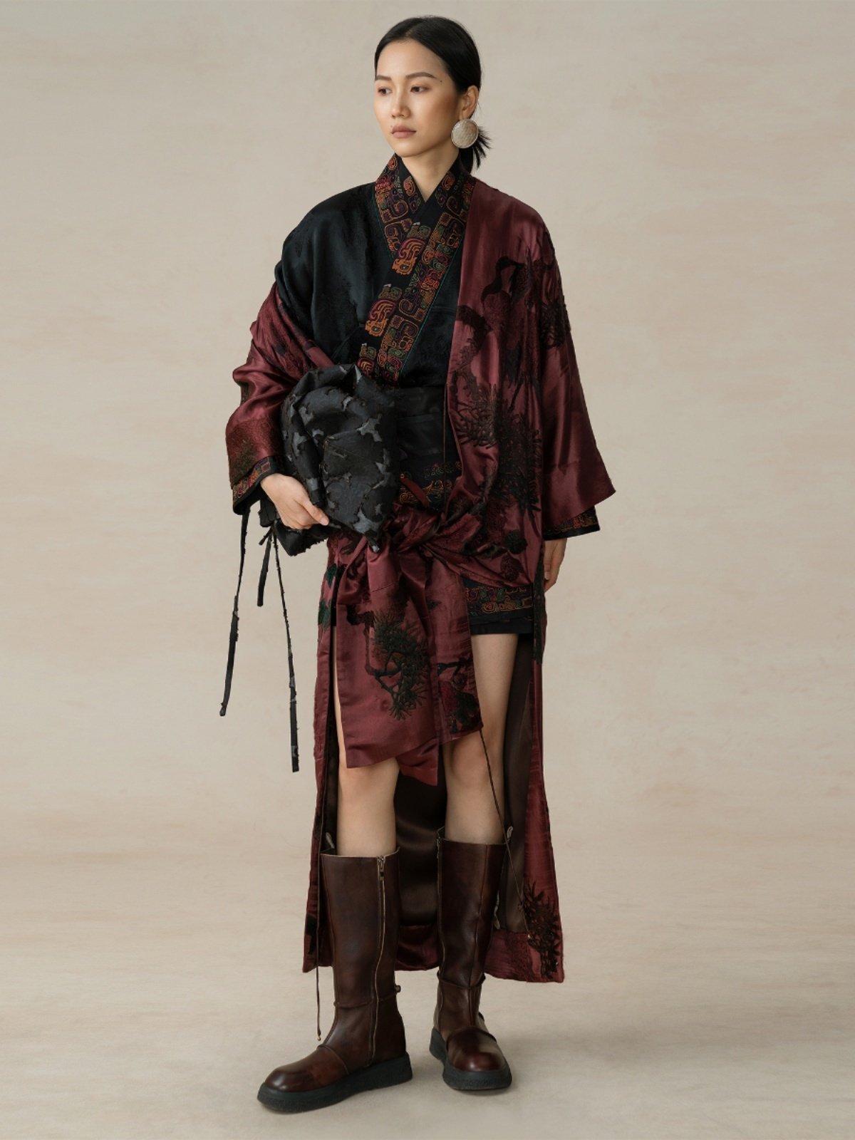 Luxury Tussah Silk Kimono Wrap 25Z15406
