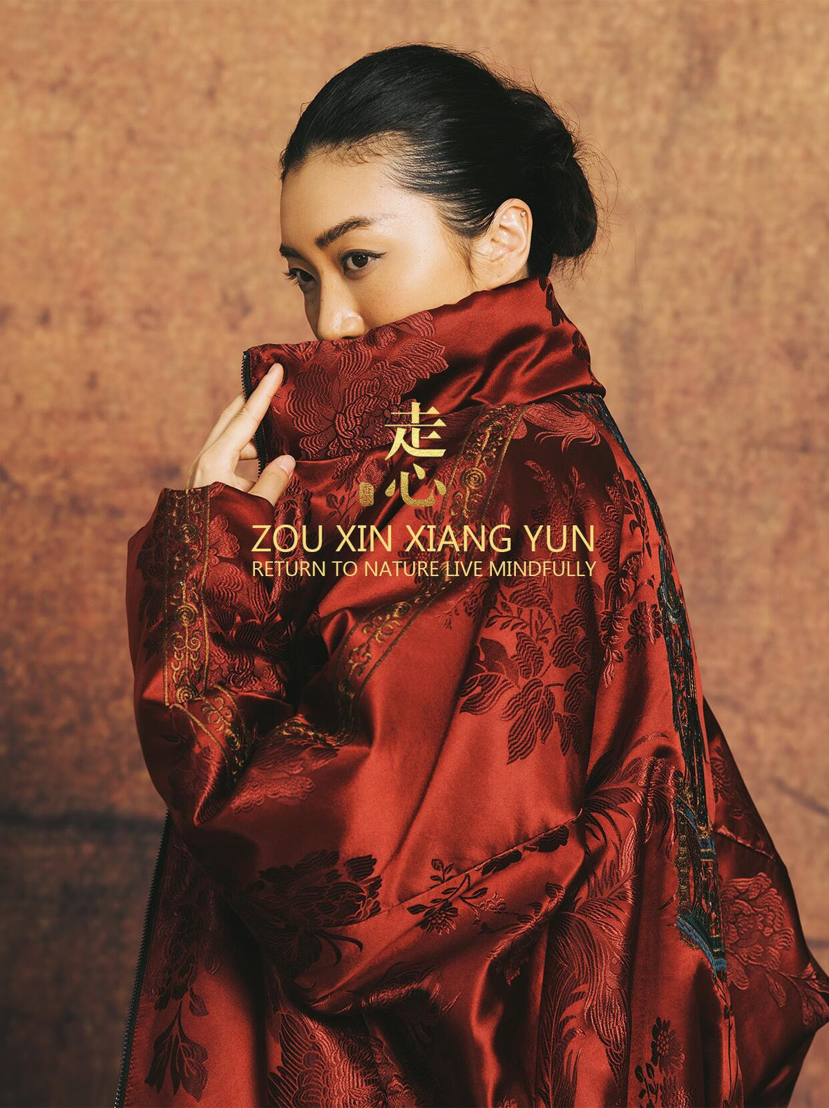 Luxury Red Enamel Silk Down Puffer Jacket-25ZX9256