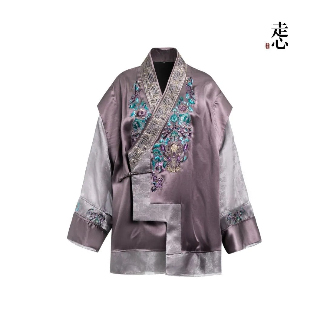 Luxury Green Imperial Porcelain Silk Jacket-26Y13101